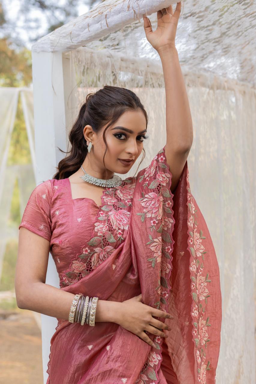 Pure Crush Silk Saree