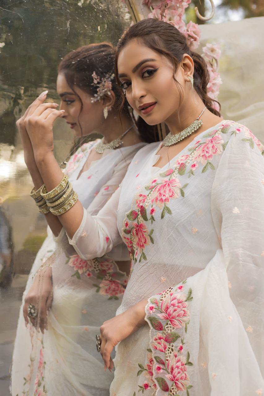 Pure Crush Silk Saree