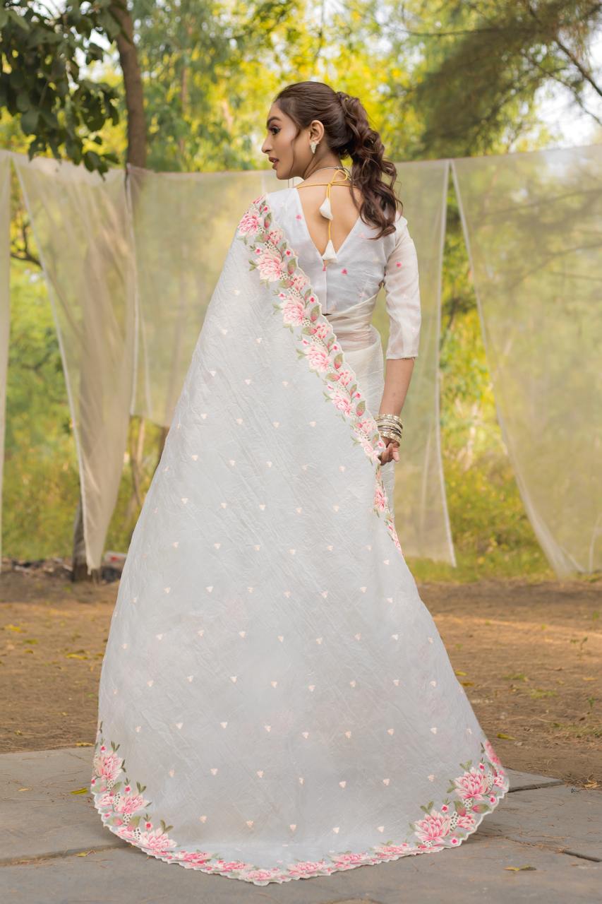 Pure Crush Silk Saree