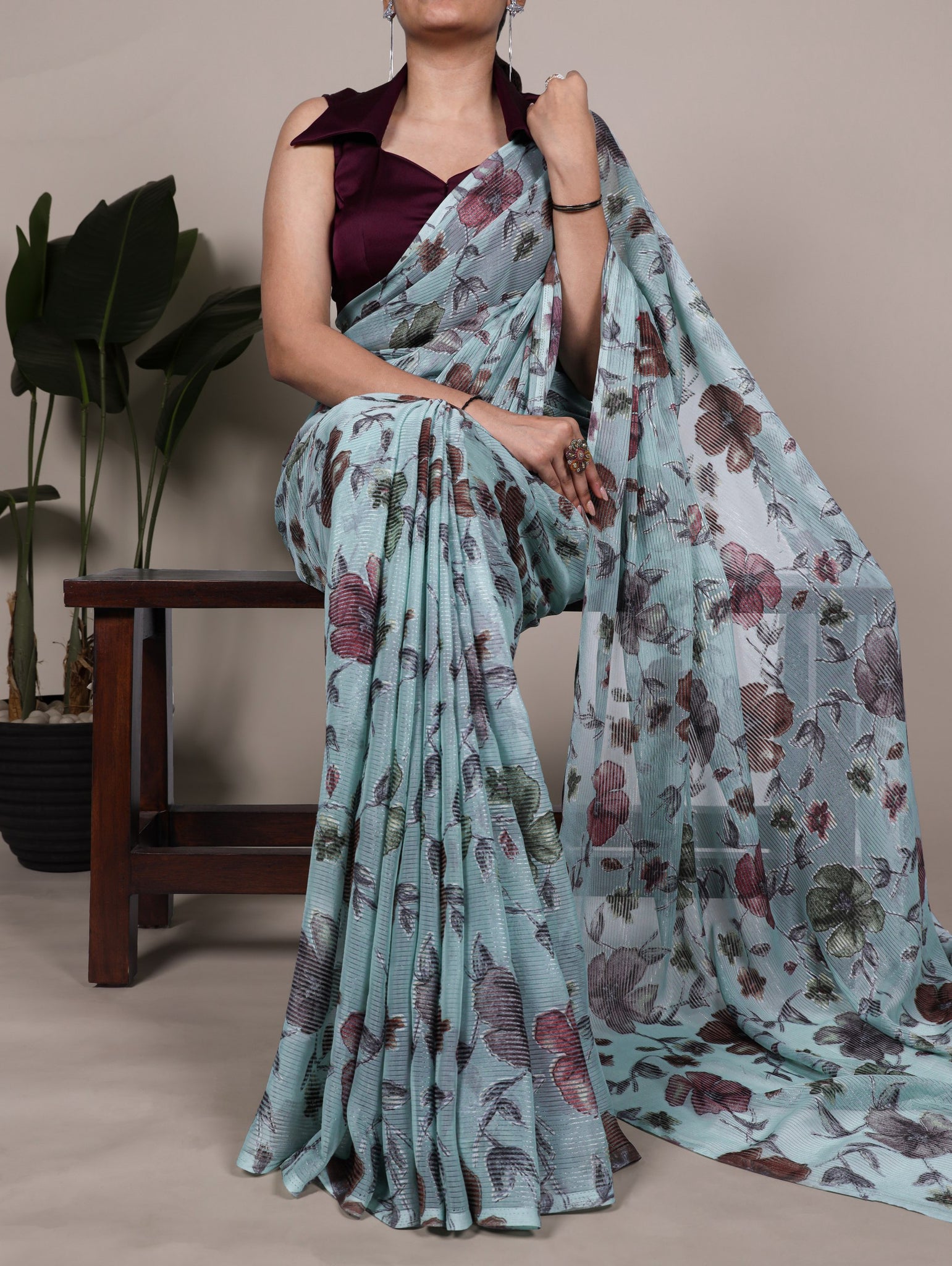 Lurex Brasso saree