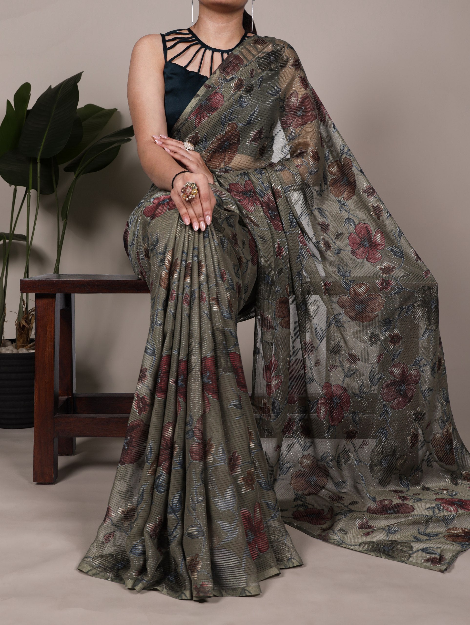 Lurex Brasso saree