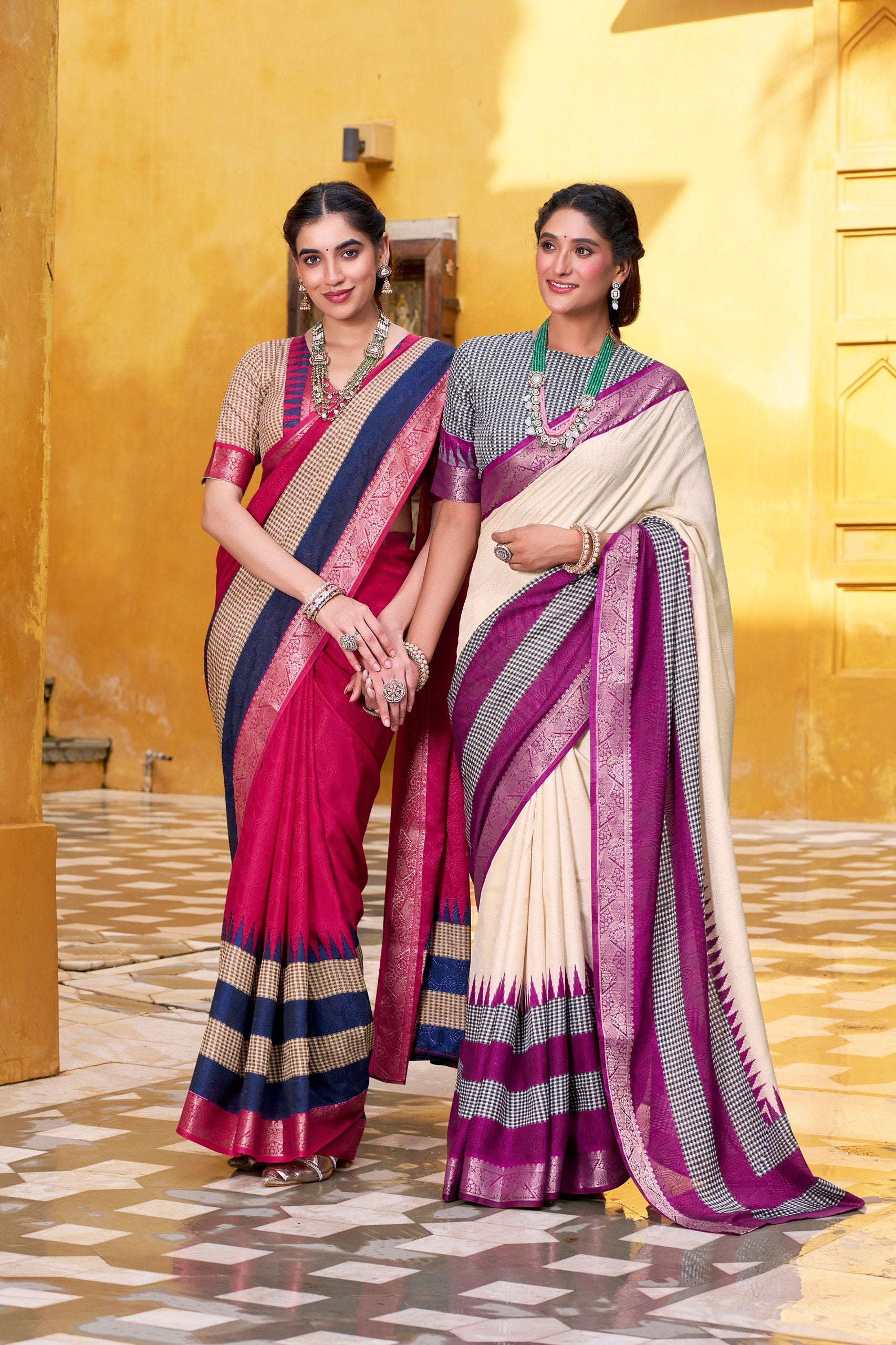 Poly cotton saree