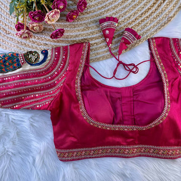 Wedding special real 3D peacock Blouse