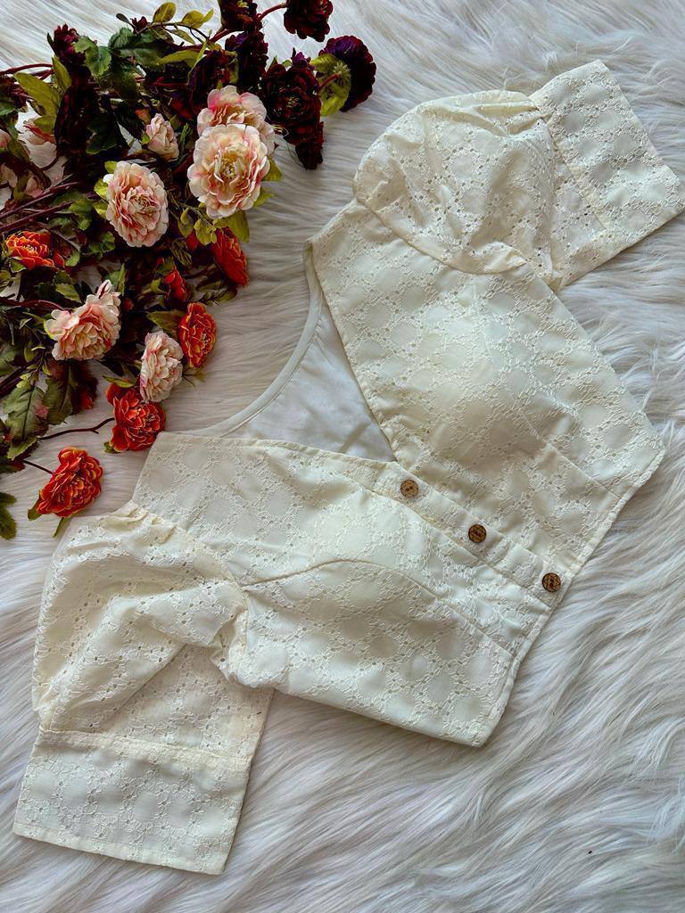 Pure cotton football designhakoba blouse