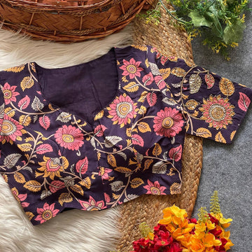 Pure cotton print silk with handmade boutique style