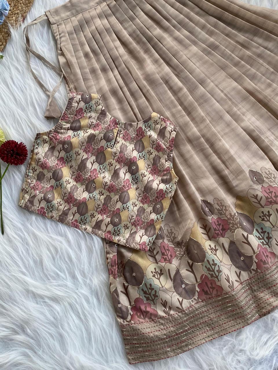 Charming Printed skirt and top