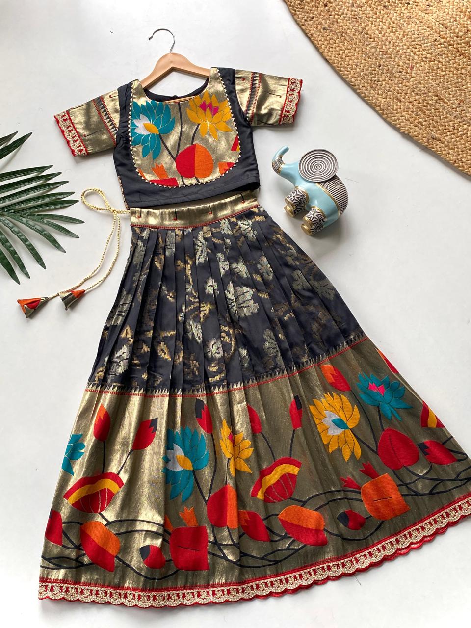 Festive ready skirt and top