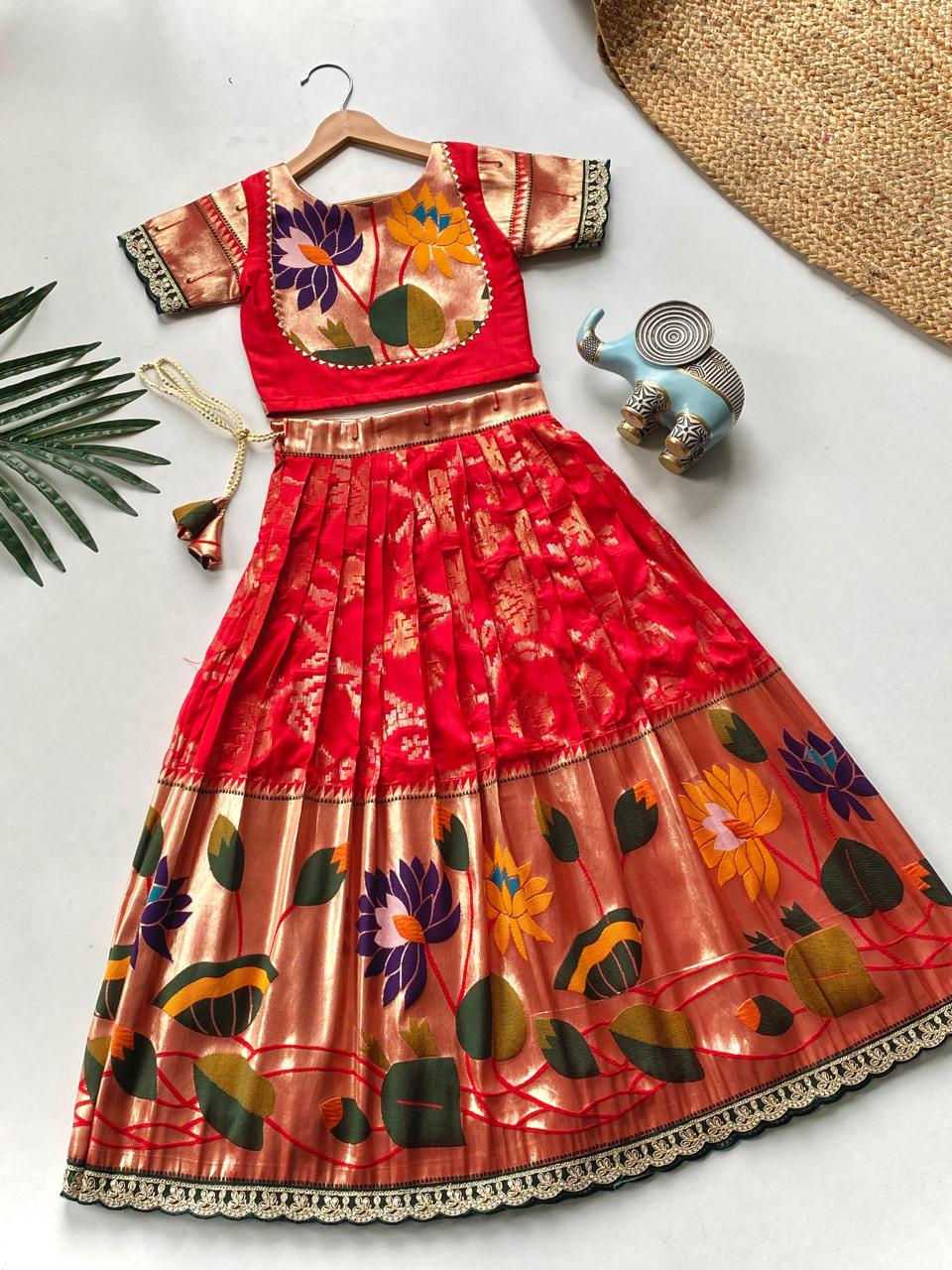 Festive ready skirt and top