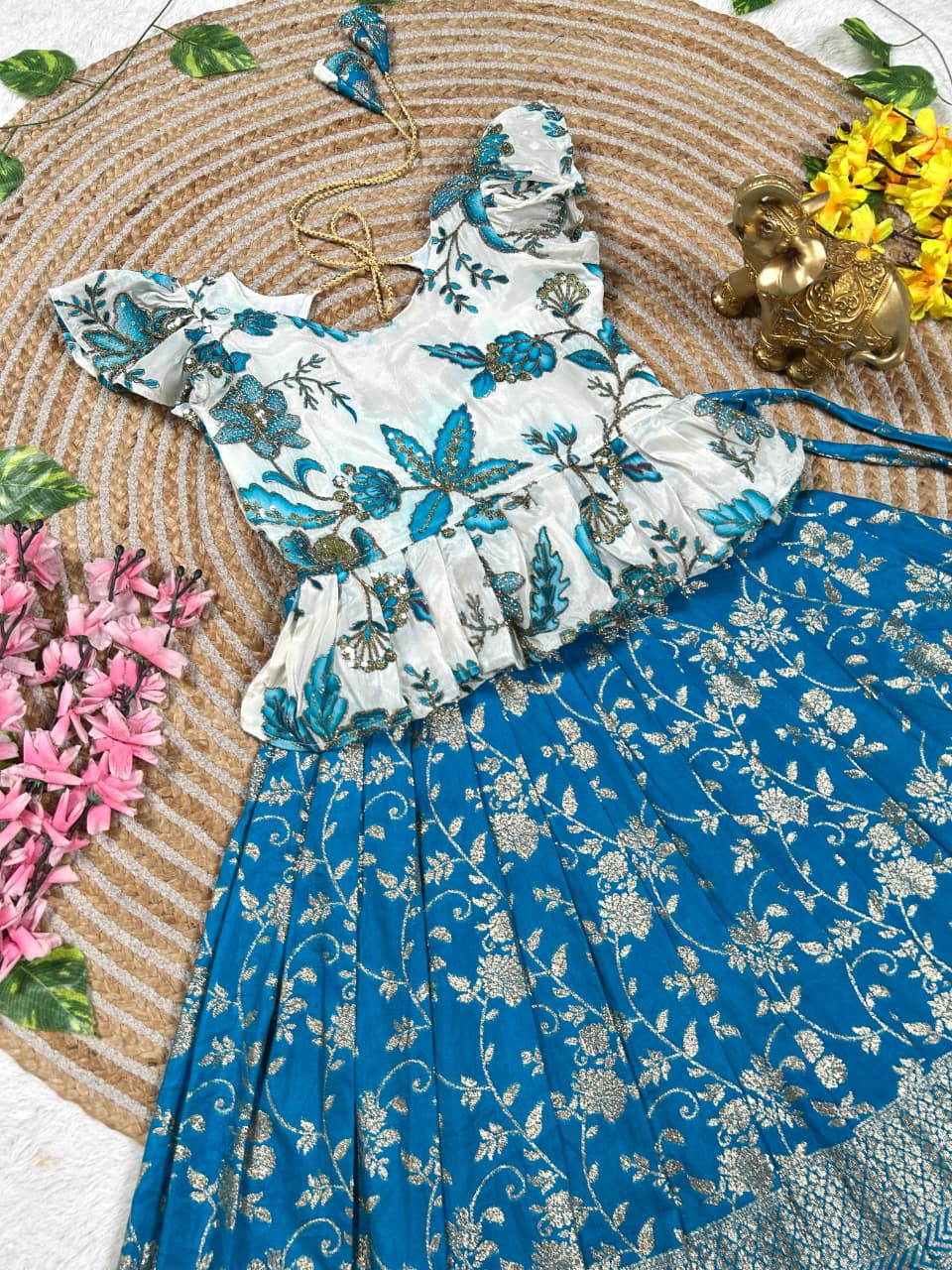 Crafted lehenga choli set