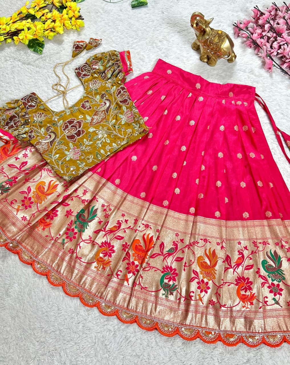 Crafted lehenga choli set