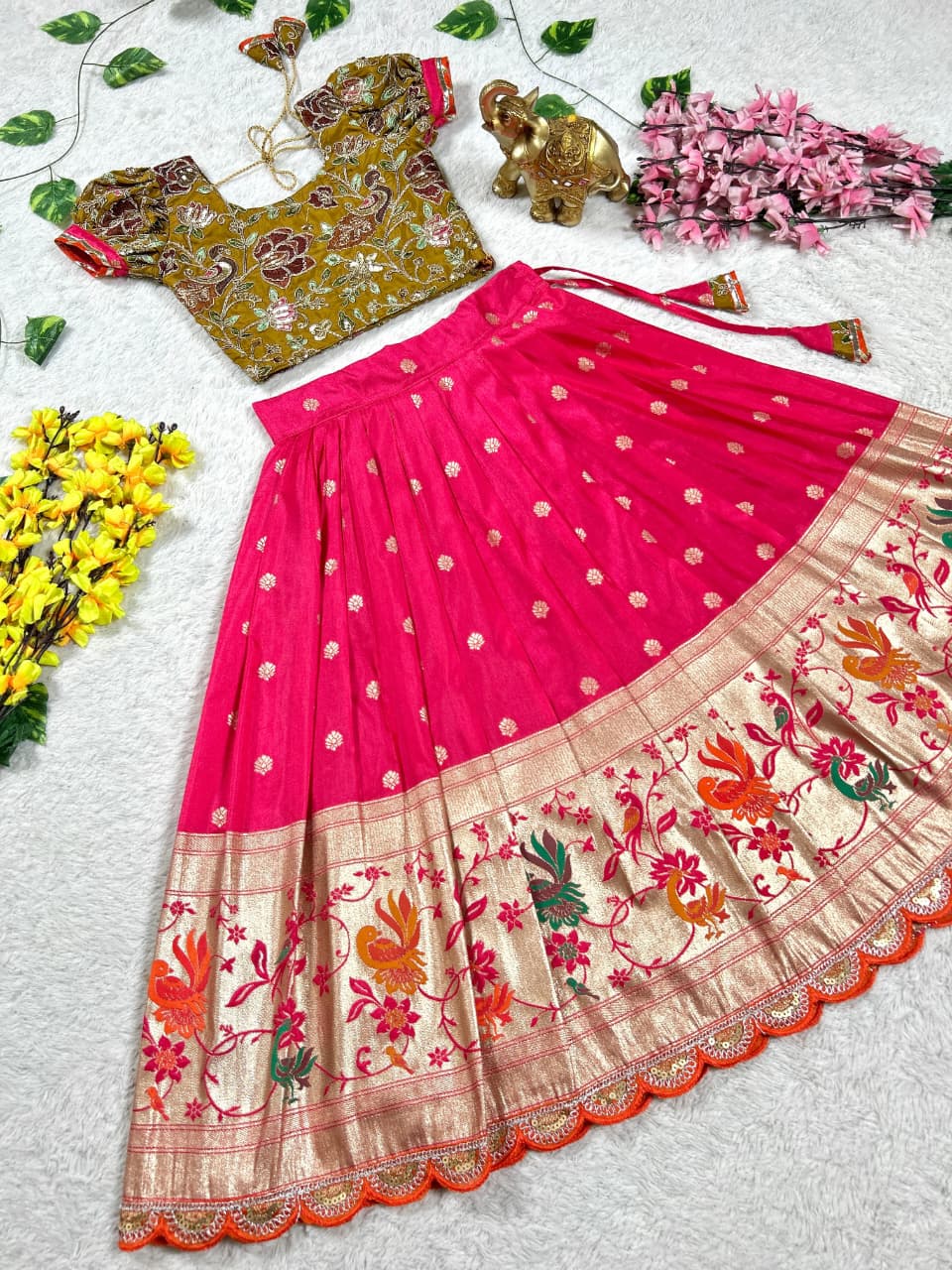 Crafted lehenga choli set