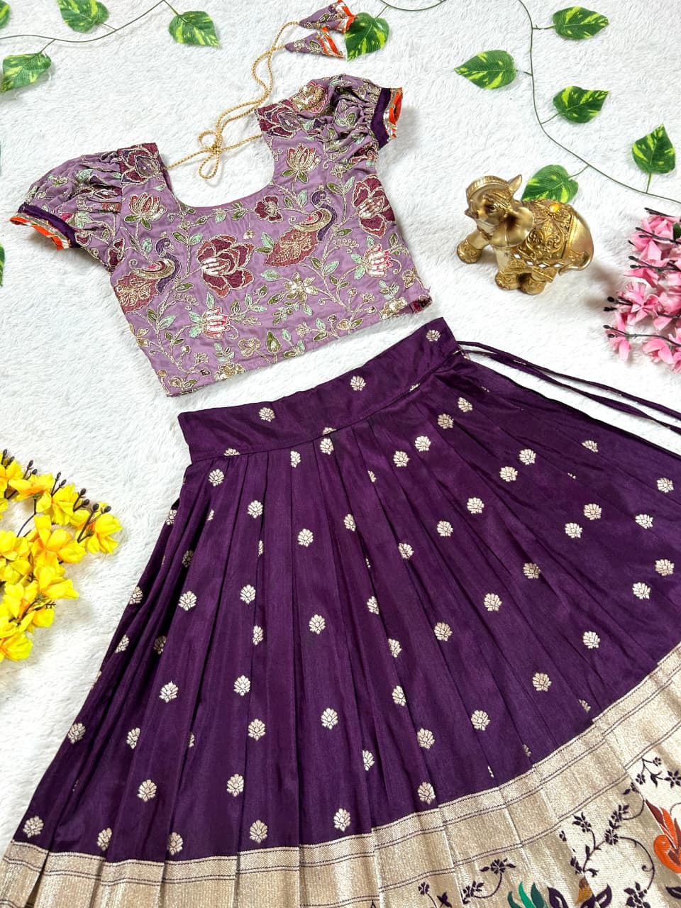 Crafted lehenga choli set