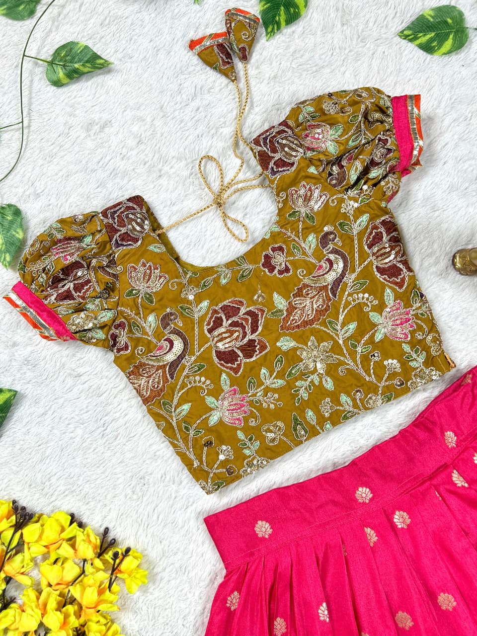 Crafted lehenga choli set