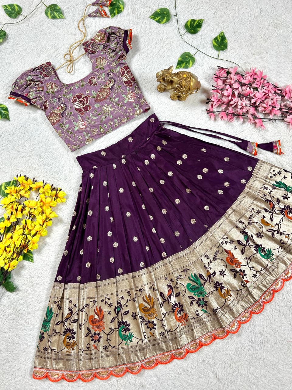 Crafted lehenga choli set