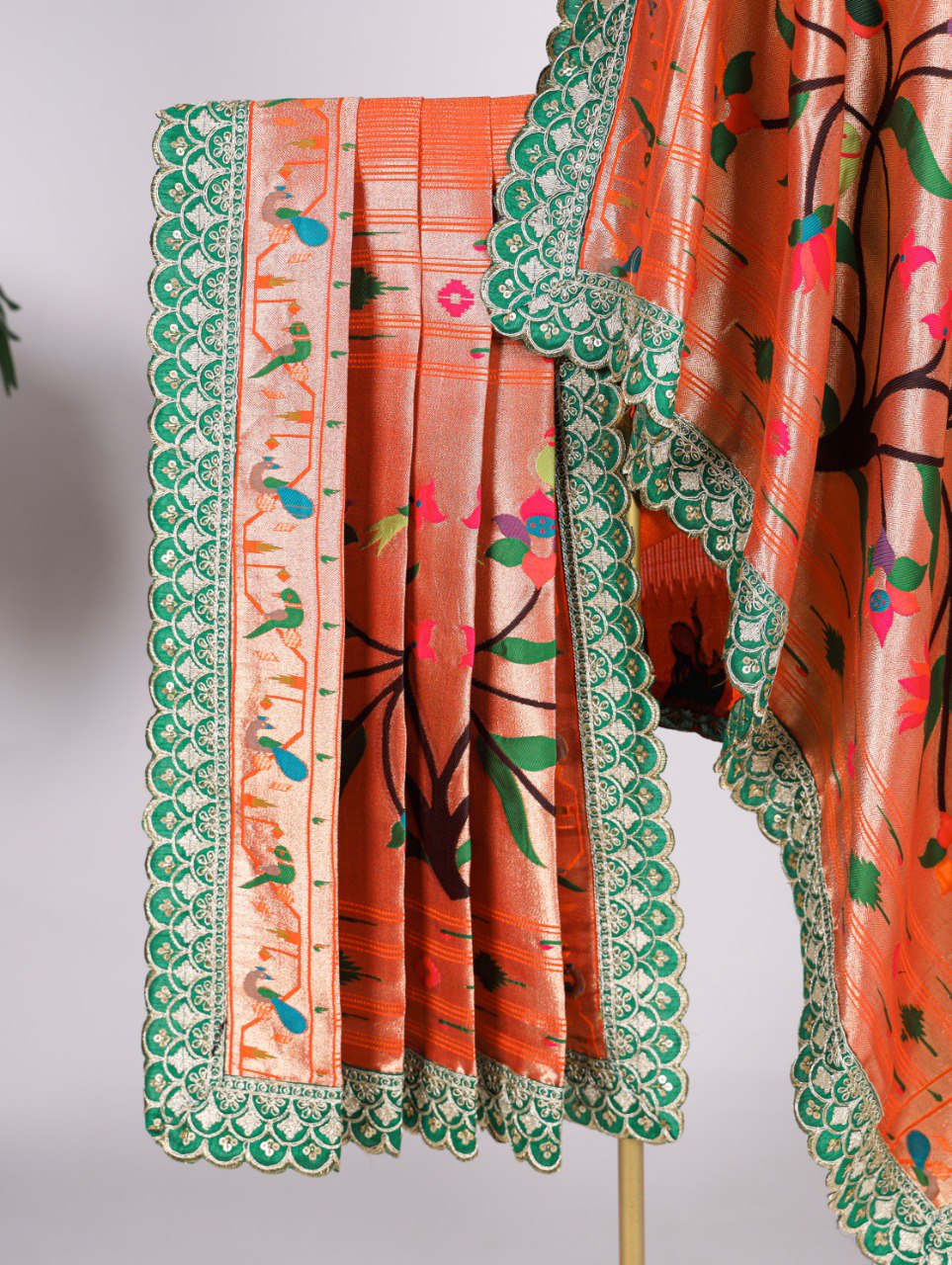 Jacquard silk dupatta