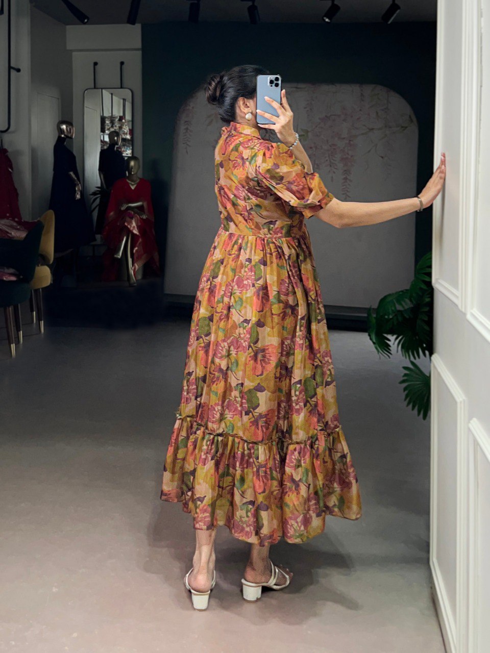 Floral organza frock