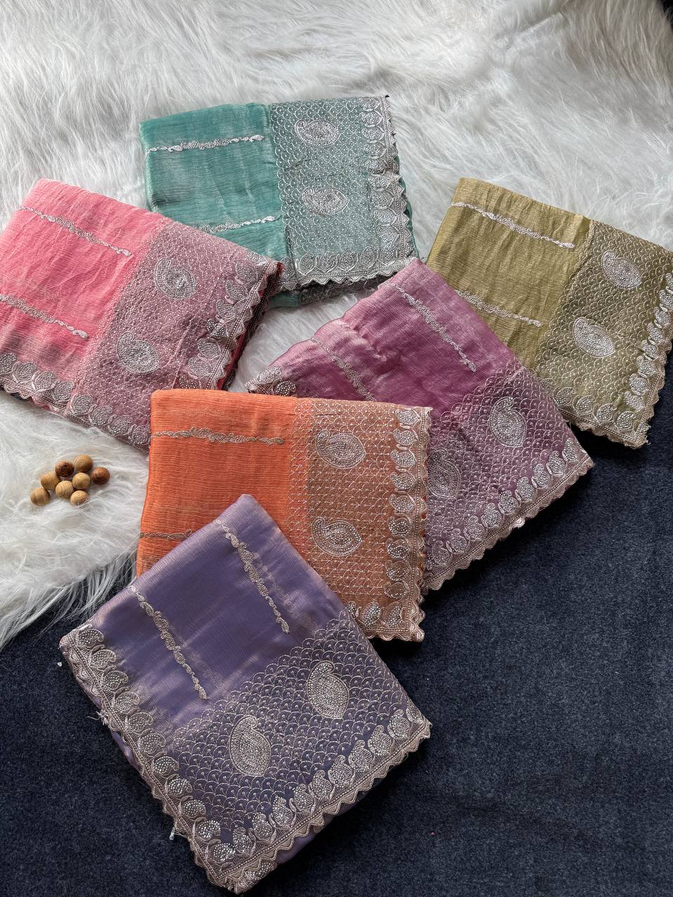 JimmyChoo Silk Zari Saree