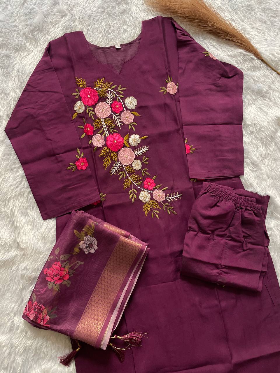 Handwork kurta set