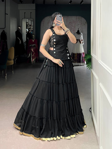 Pure cotton Navratri lehenga