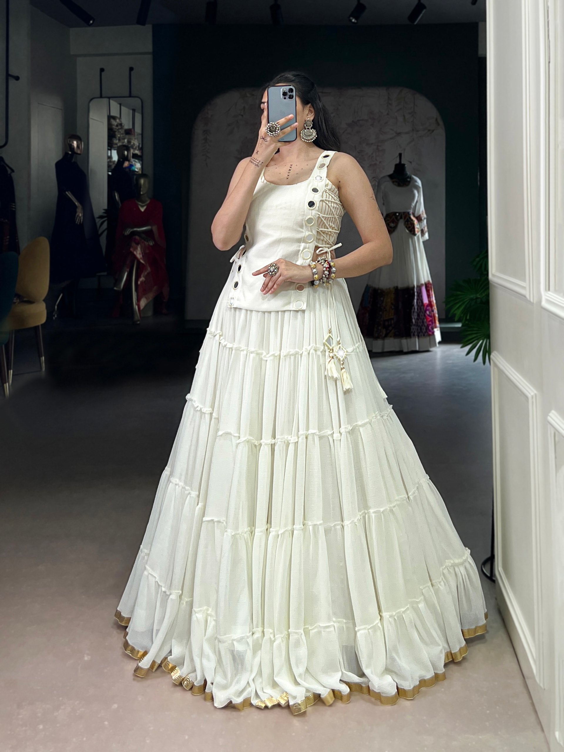 Pure cotton Navratri lehenga
