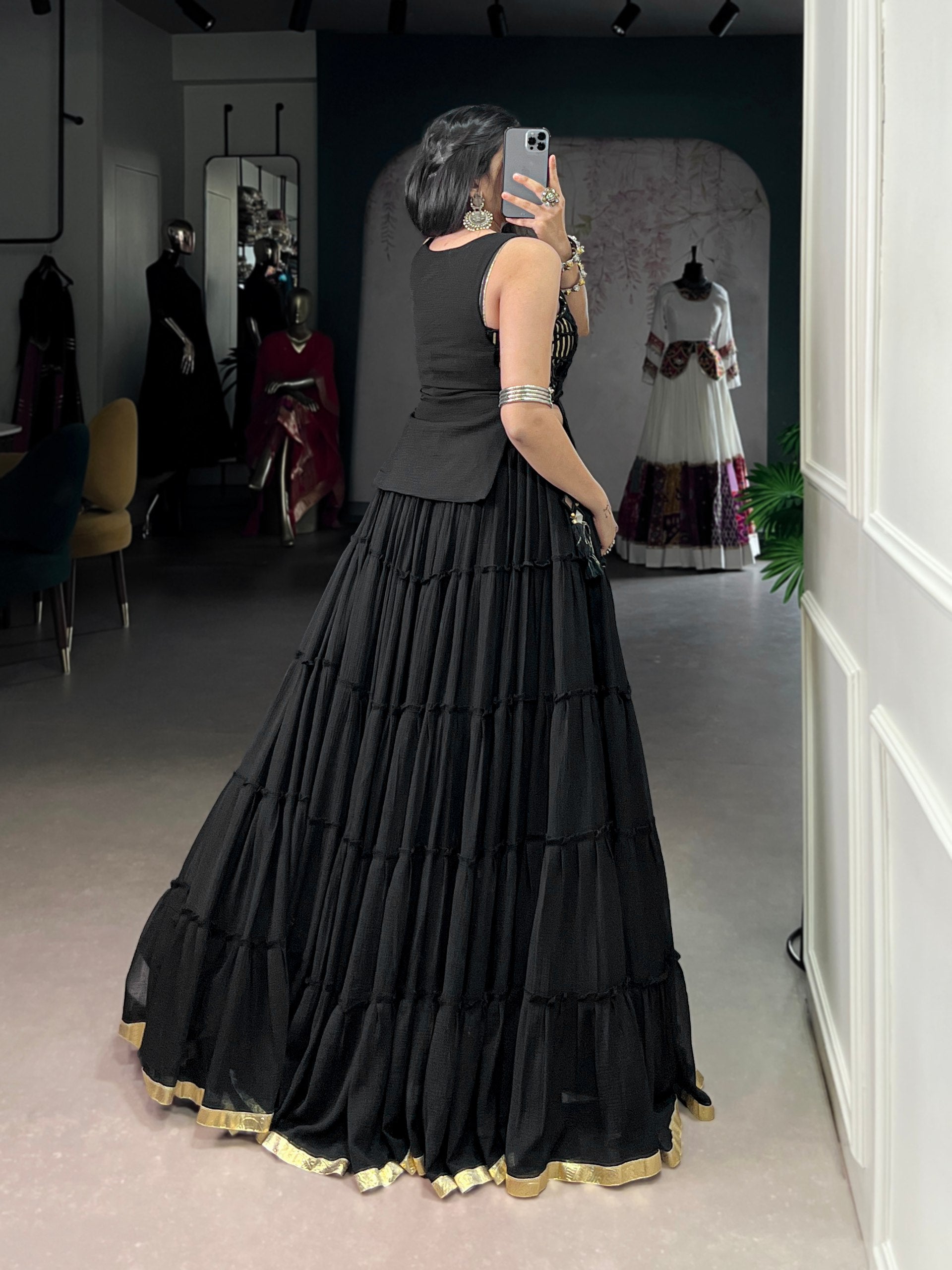 Pure cotton Navratri lehenga