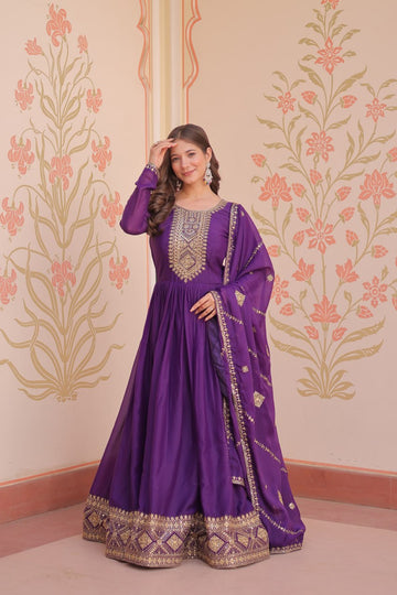 Premium designer Gown dupatta