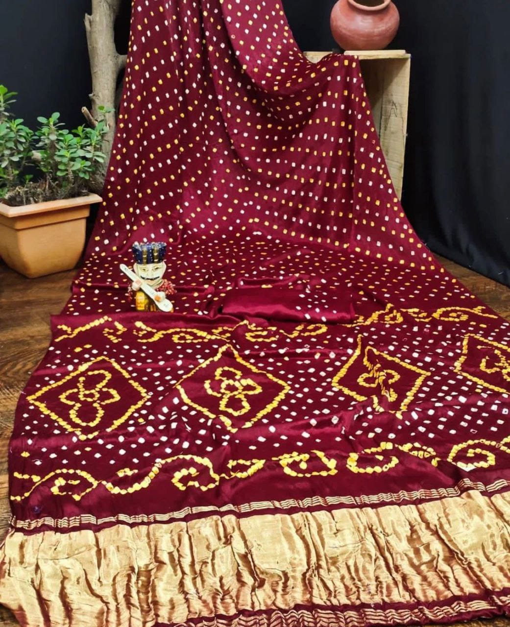 Gaji Silk Original Bandhani Saree ❤️