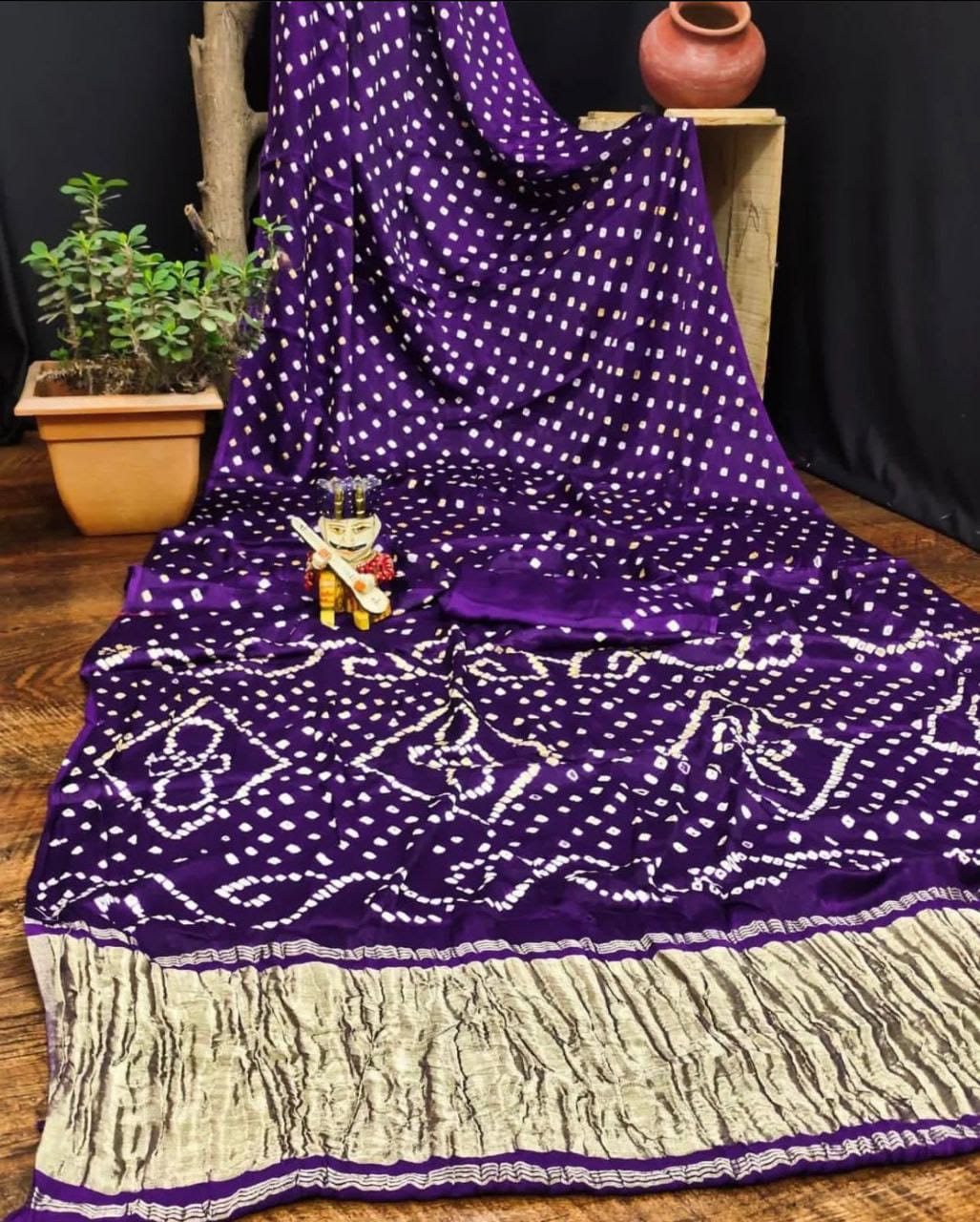 Gaji Silk Original Bandhani Saree ❤️