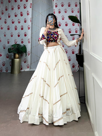 Crafted for Garba, Styled with Mirror Work.