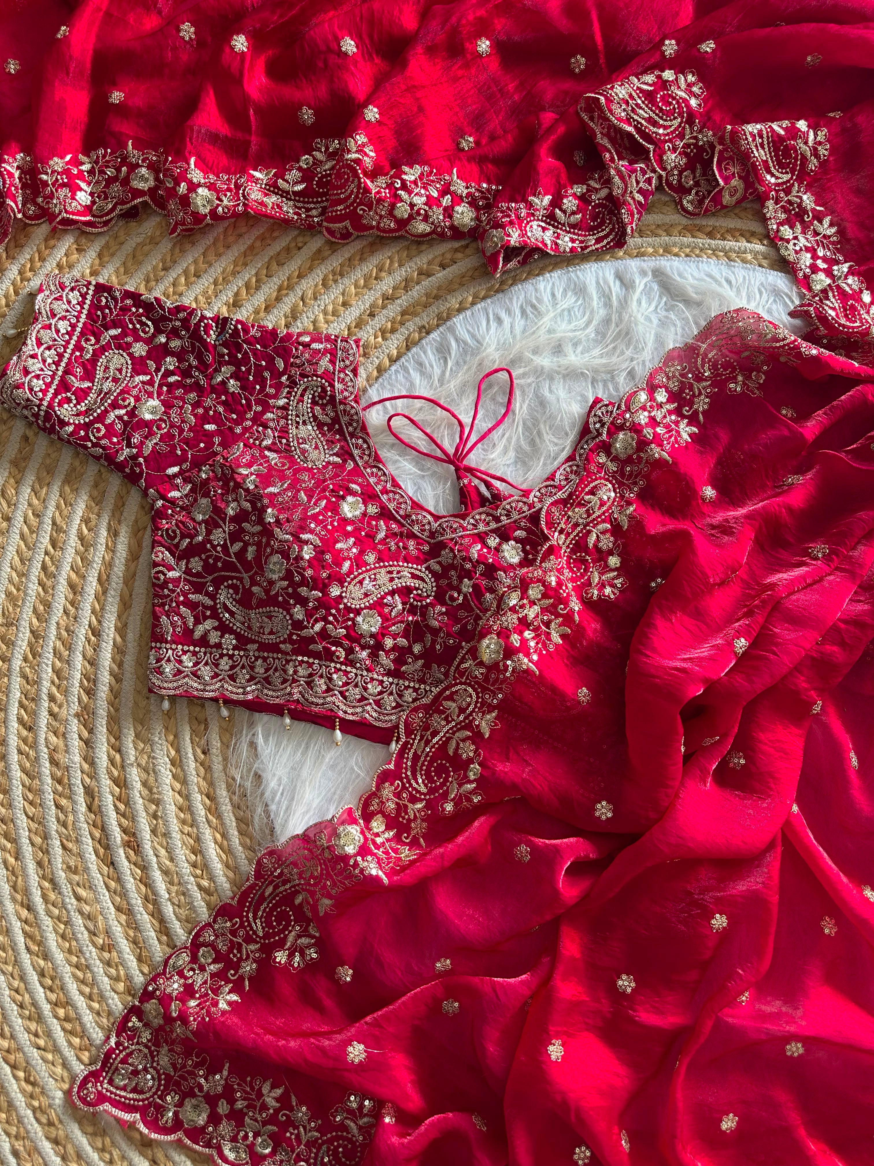 Exclusive pure soft fandy satin silk saree