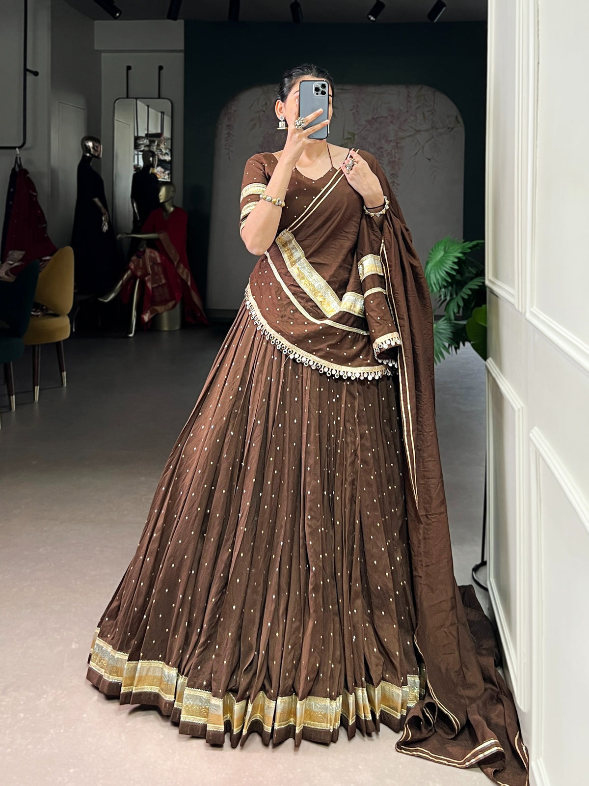 Chanderi classic lehenga