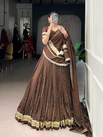 Chanderi classic lehenga