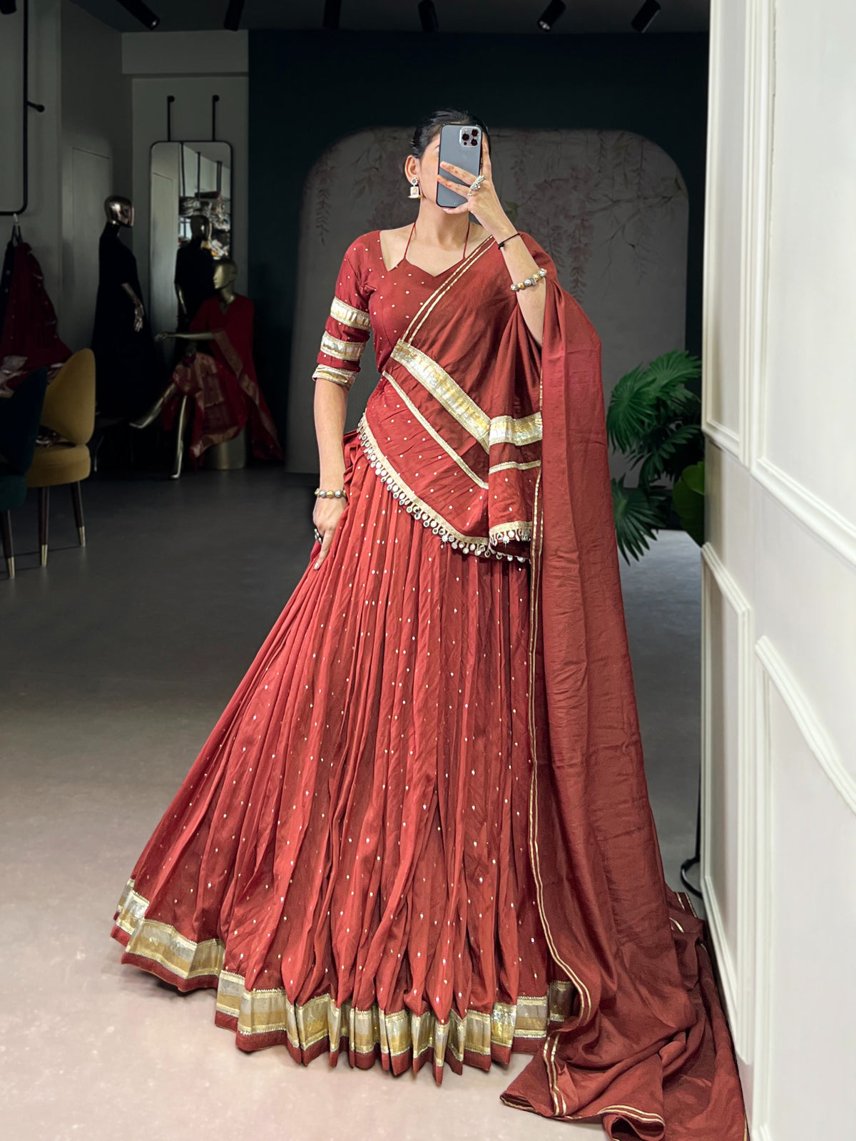 Chanderi classic lehenga