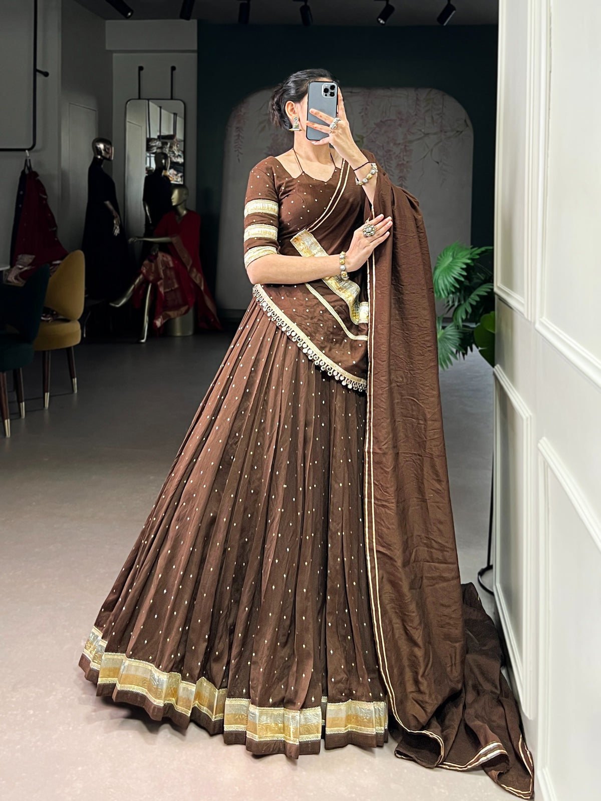 Chanderi classic lehenga