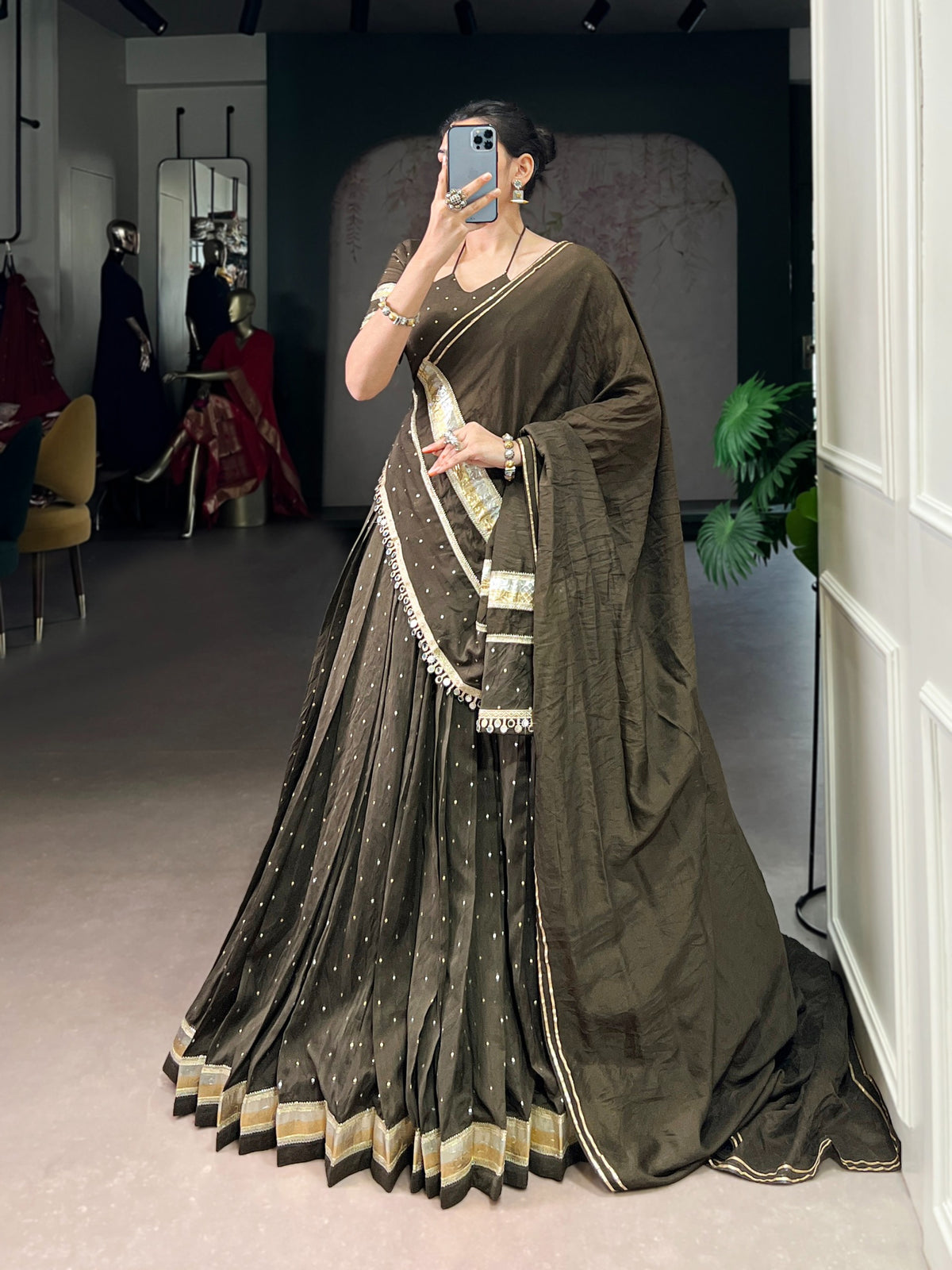Chanderi classic lehenga