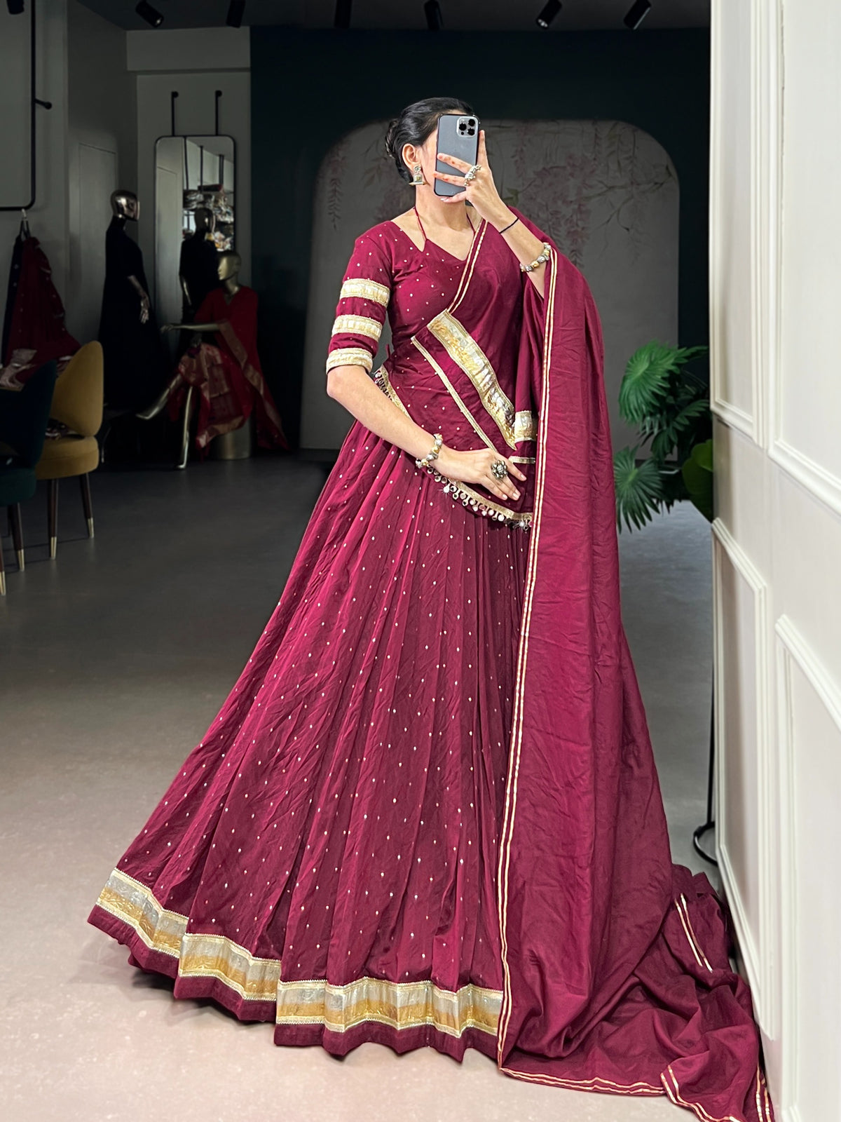 Chanderi classic lehenga