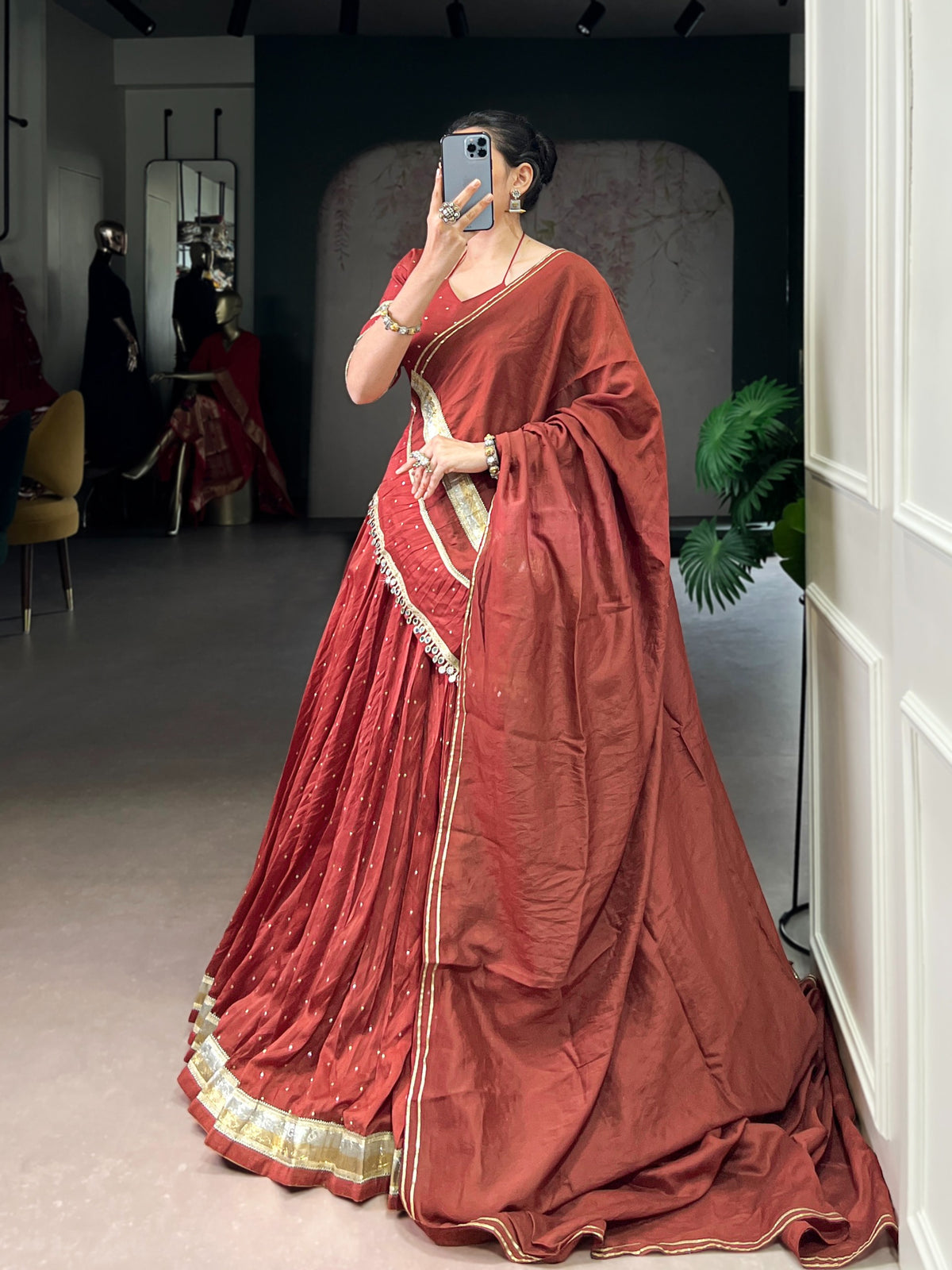 Chanderi classic lehenga