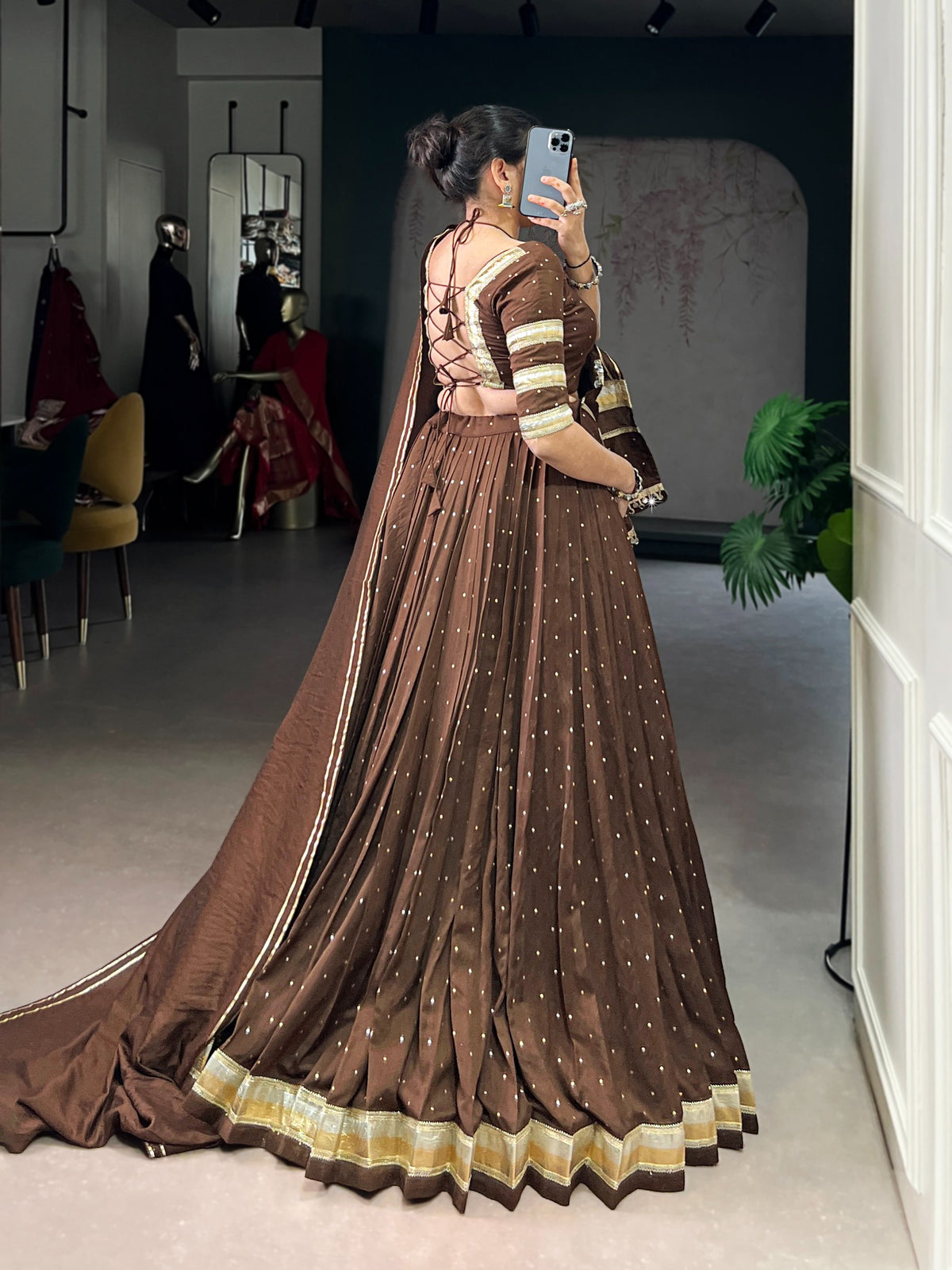 Chanderi classic lehenga