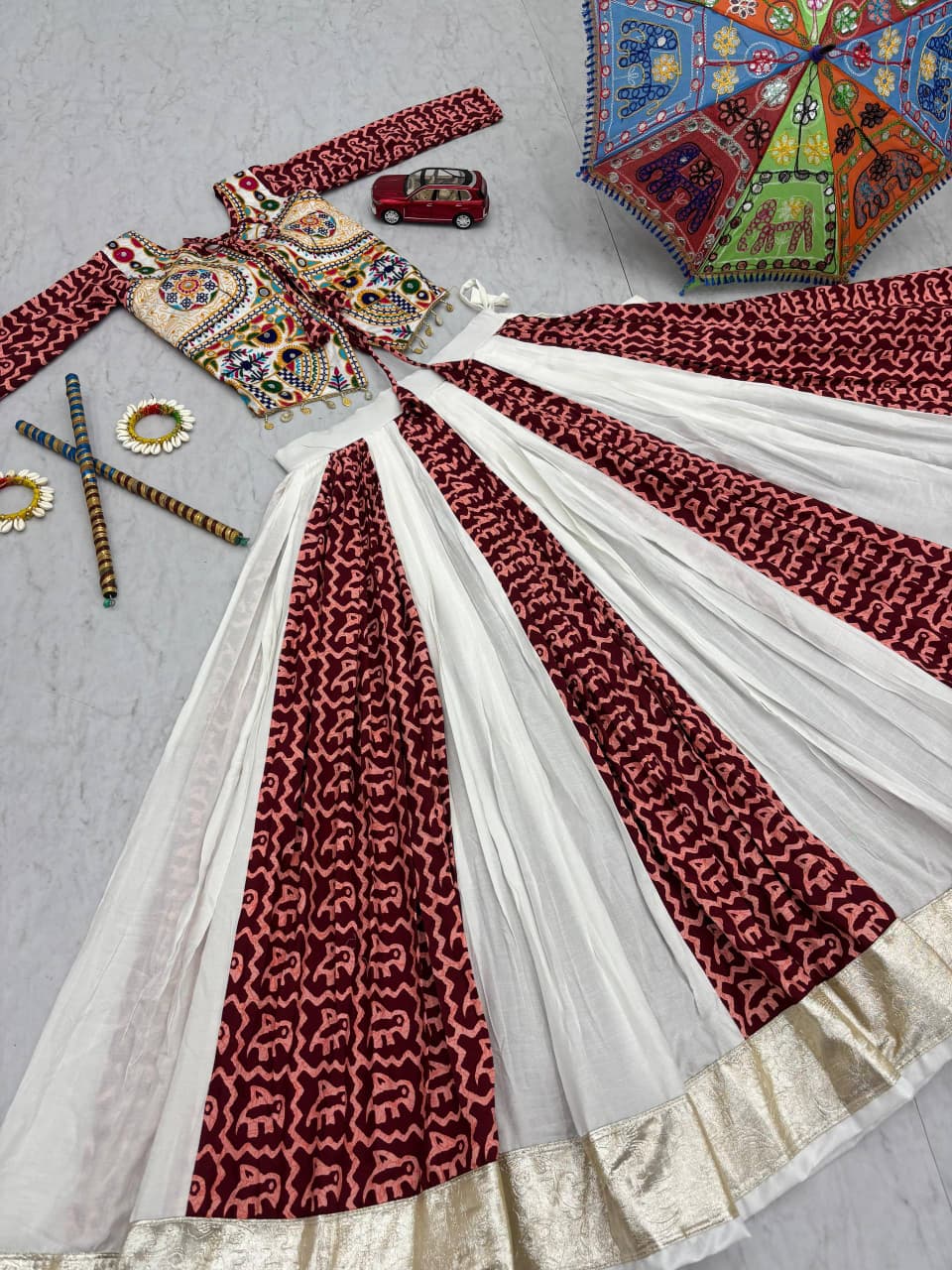 Navratri Special Pure Cotton Lehenga Choli 👗💌🥢💃🏿