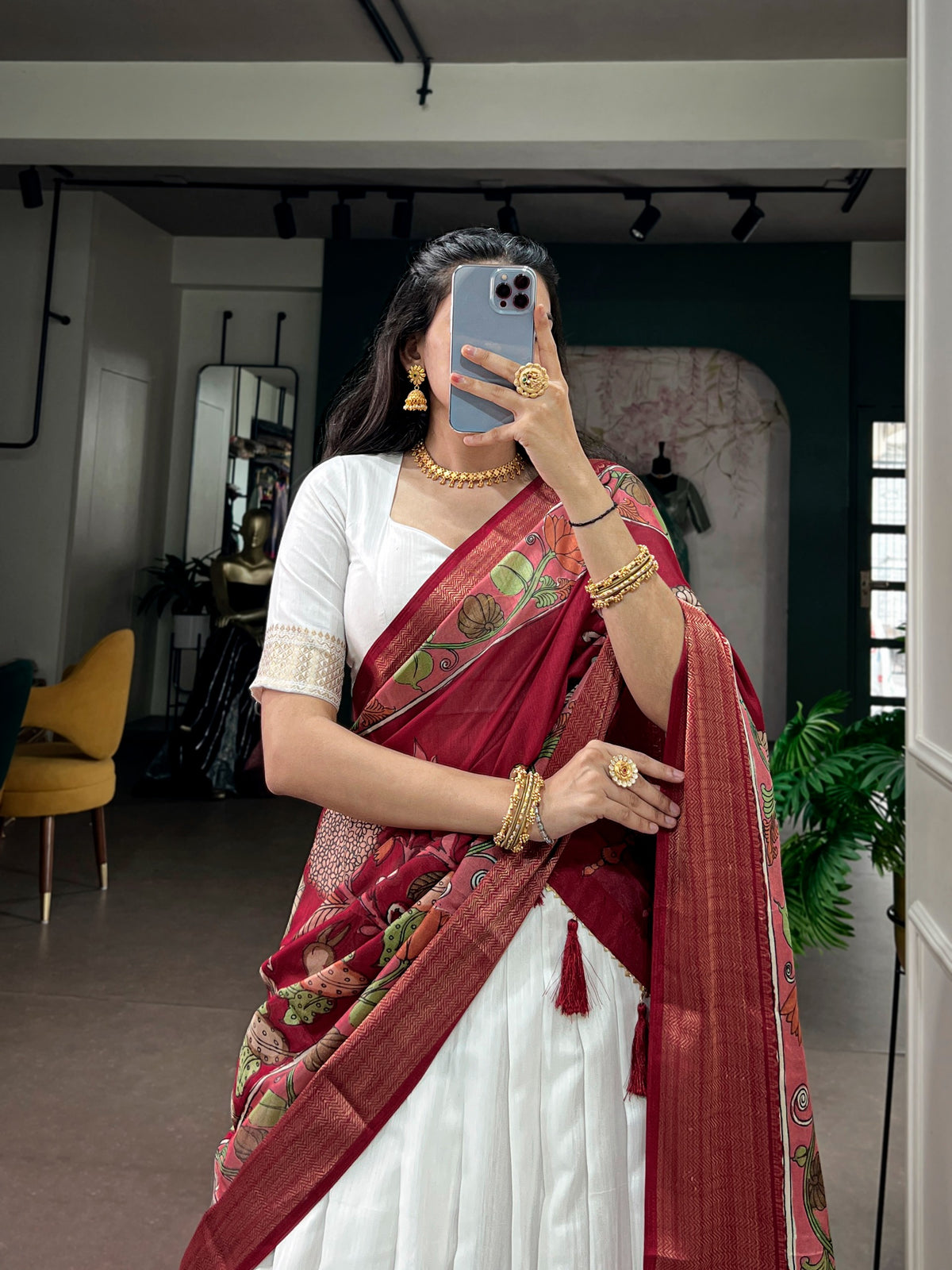 Poly Kanjivaram with Tradition Zari Weaving Border Lehenga Choli