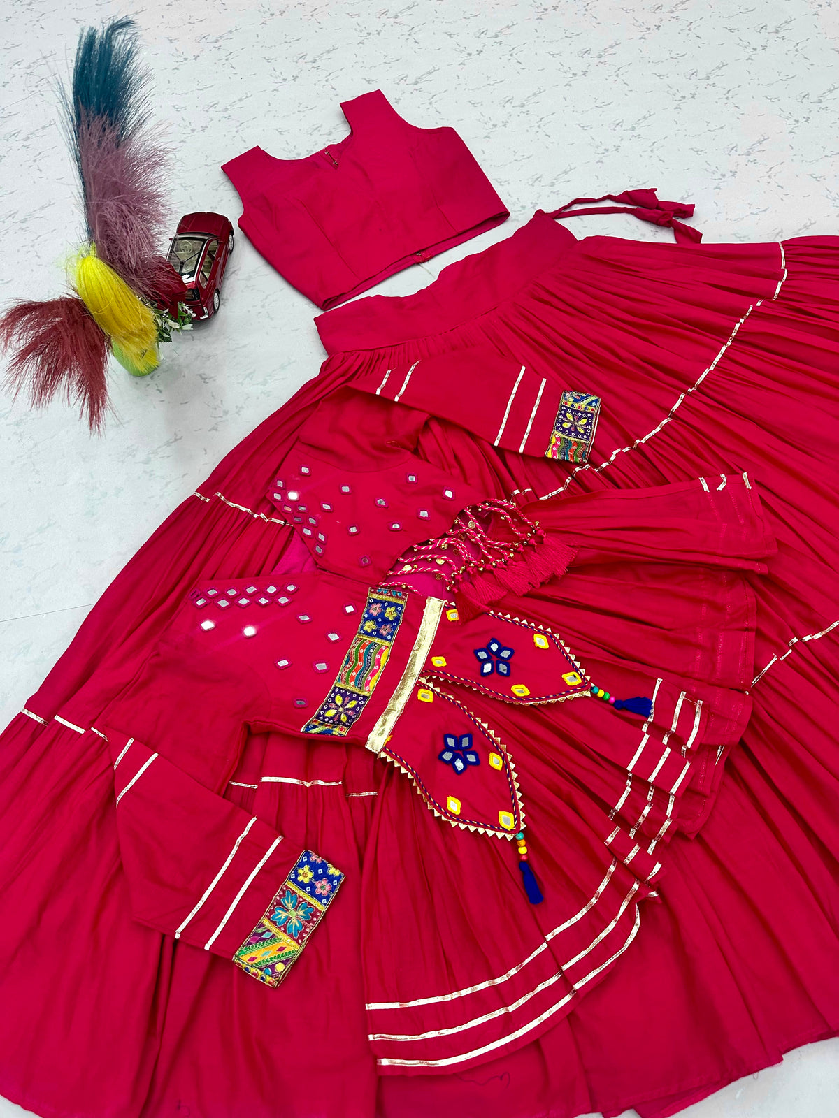 Navratri hand Work Lehenga