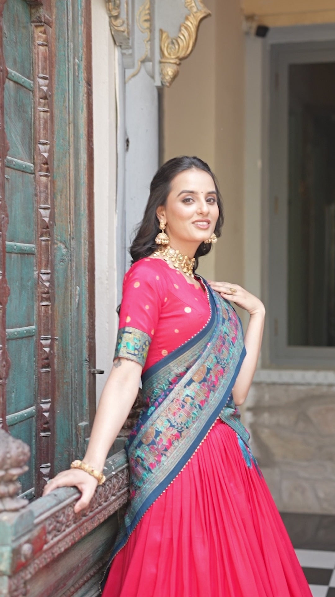 Party Wear Tasar Silk Lehenga Choli