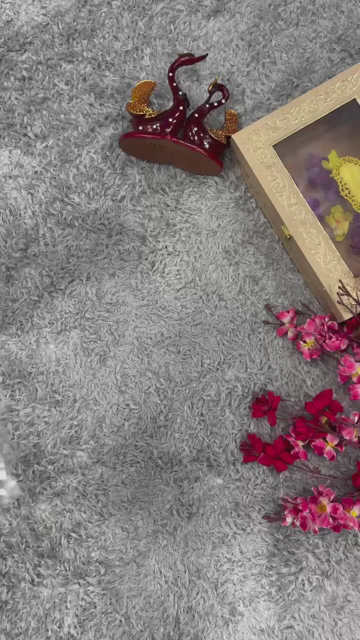 Soft twill with banarasi crush saree