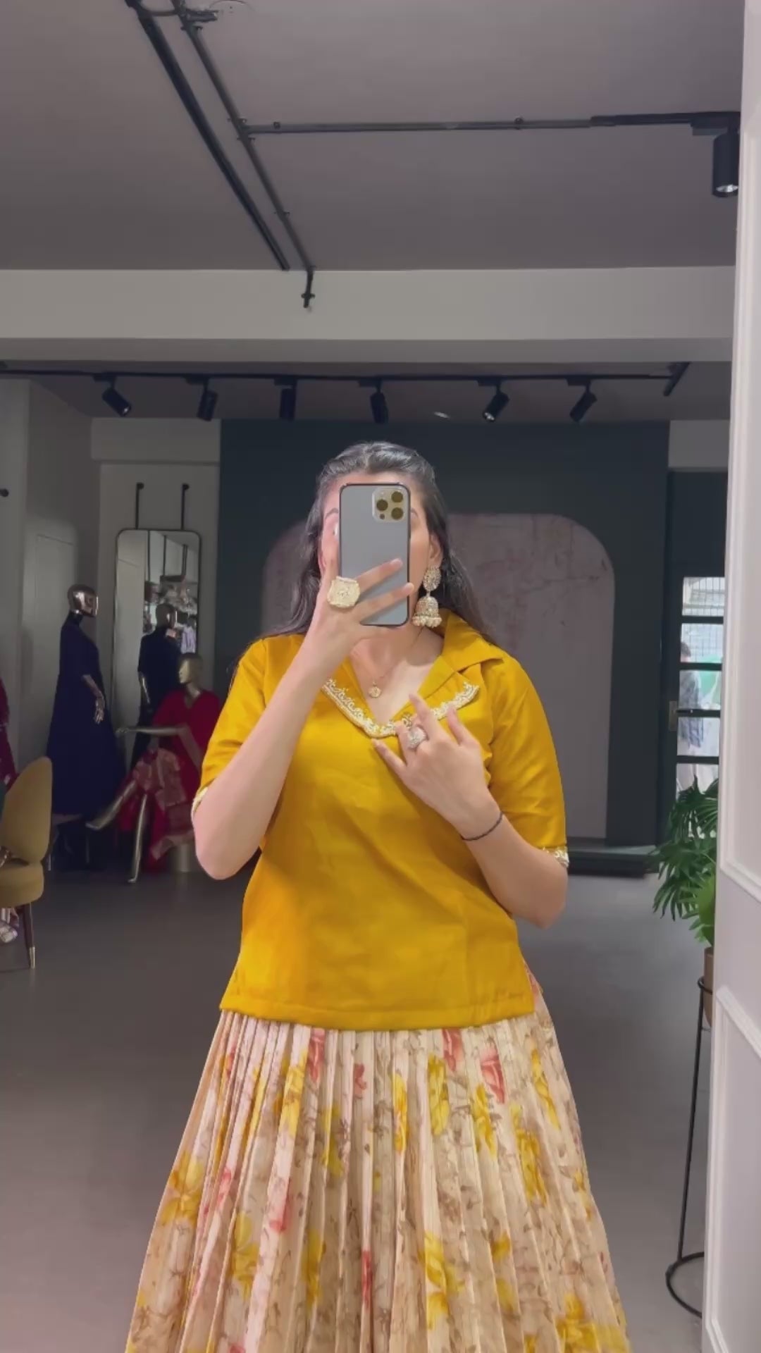 Dola Chex Floral Printed With Zari Weaving Work Co-ord Set Lehenga