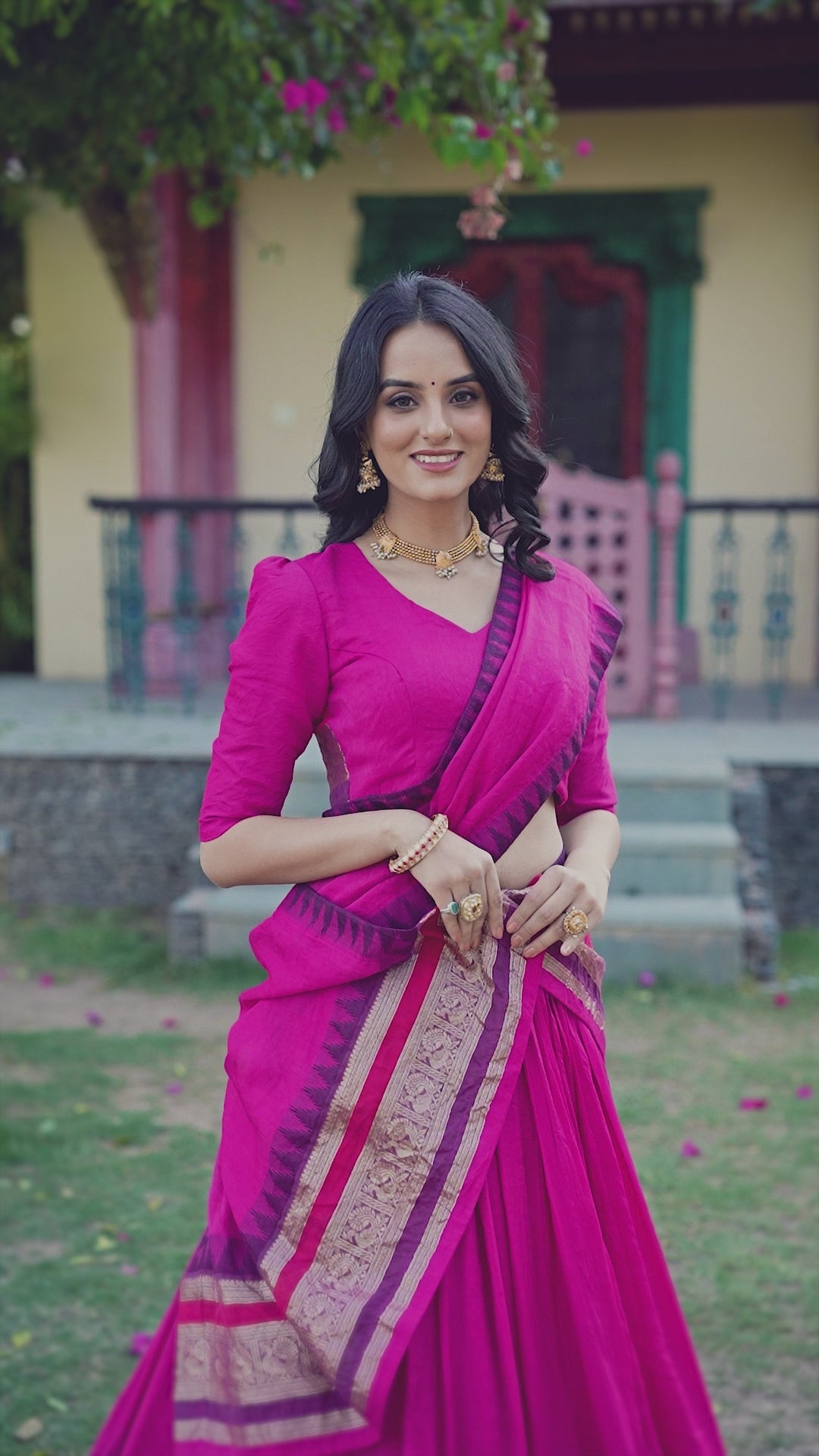 Pure Chanderi  Lehenga Choli