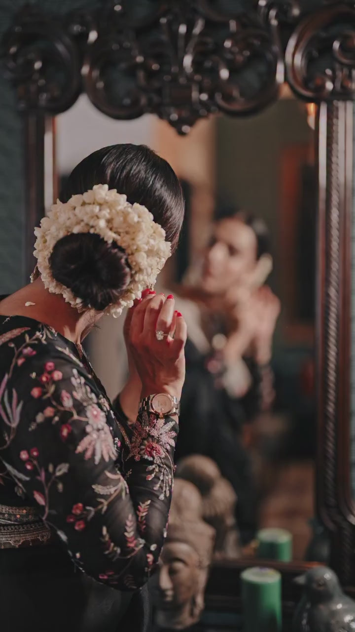 Pure Space Silk Embroidery Saree