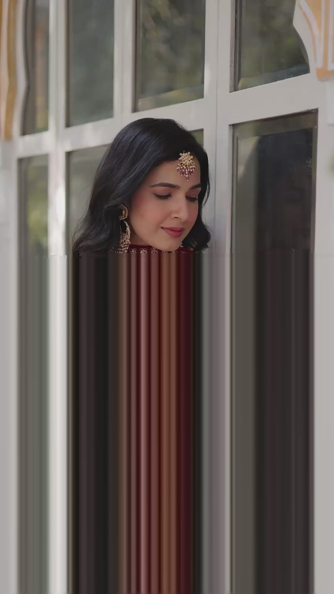 Faux Blooming Readymade Gown