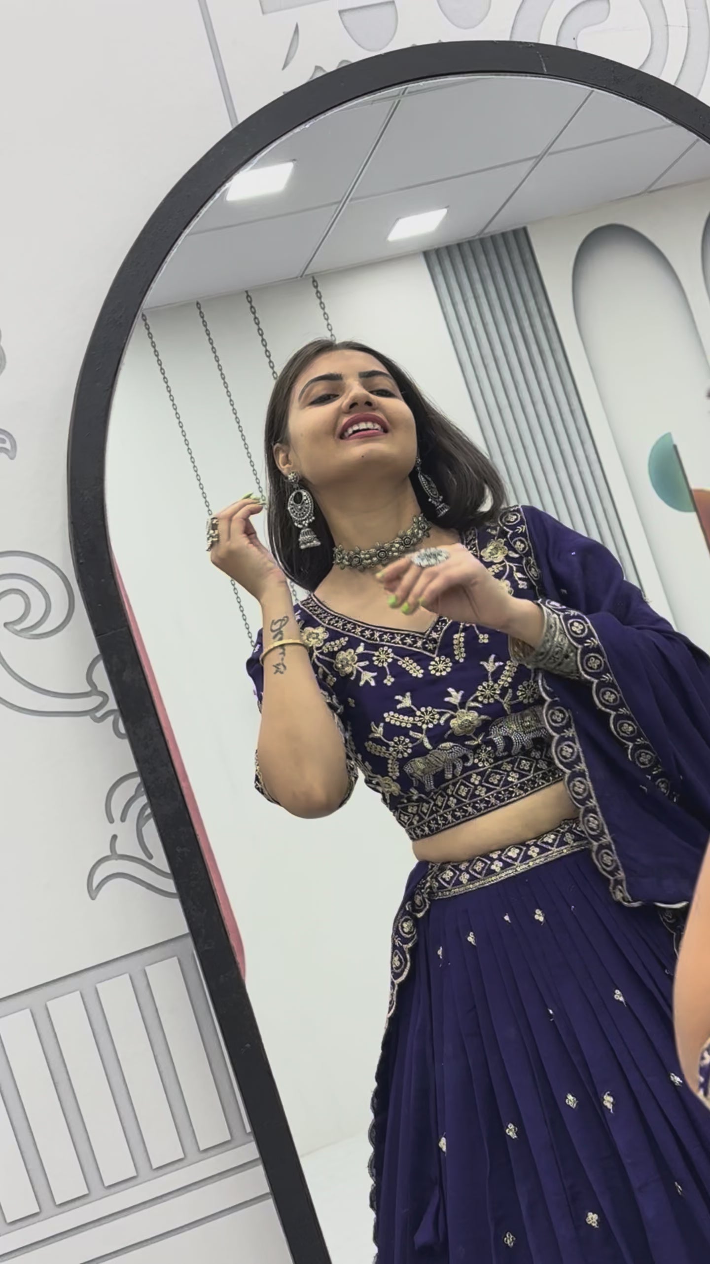 Vichitra Silk Lehenga Choli