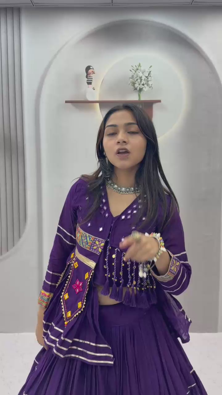Navratri hand Work Lehenga