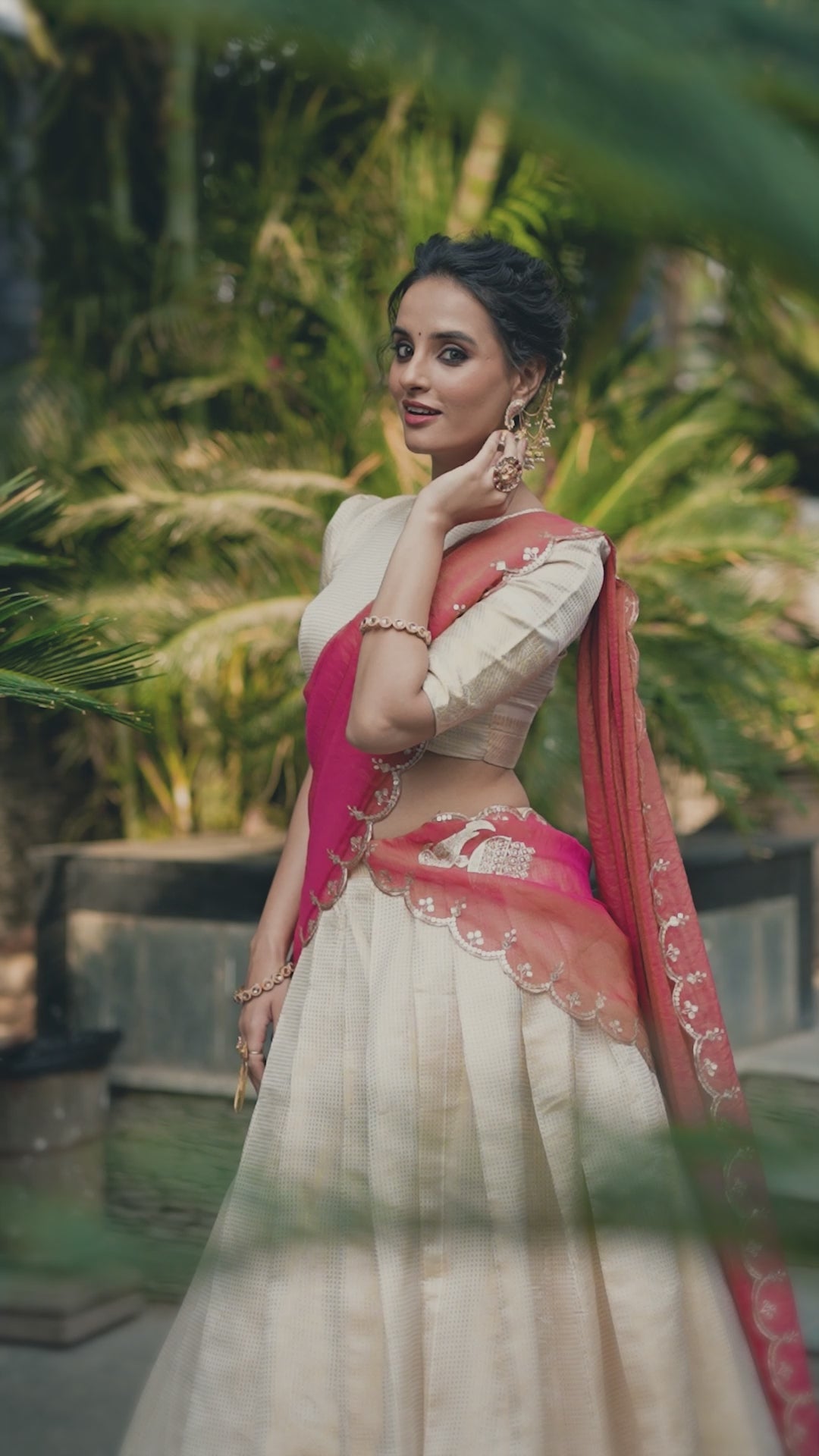 Jacquard Chex Zari Weaving Work Lehenga Choli